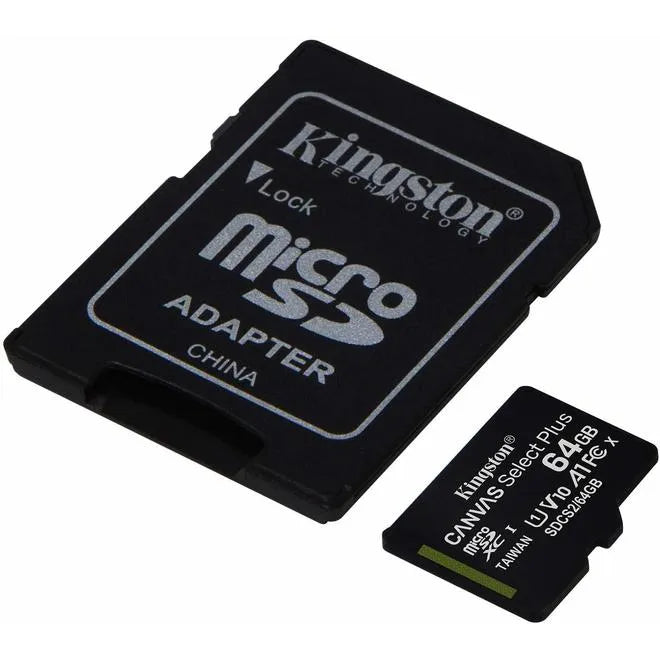 Kingston 64GB Micro SD Card With Adapter