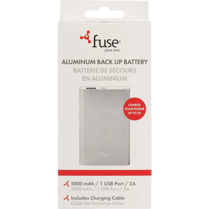 Fuse 5,000mAH Power Bank Aluminum