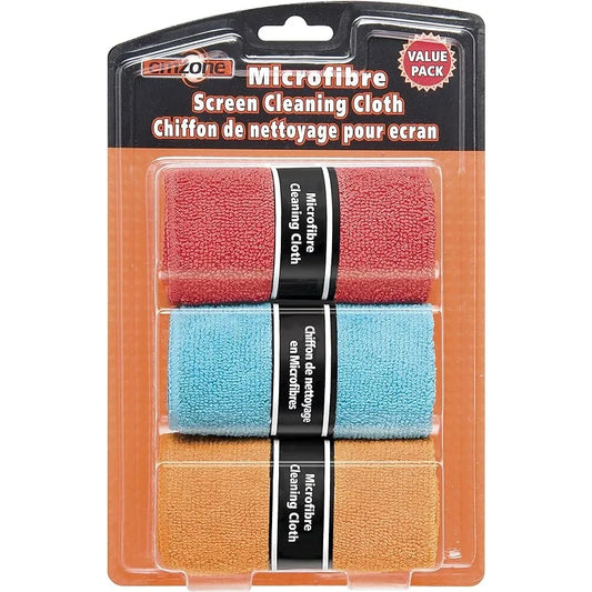 Emzone Microfibre Cleaning Cloth 3-Pack