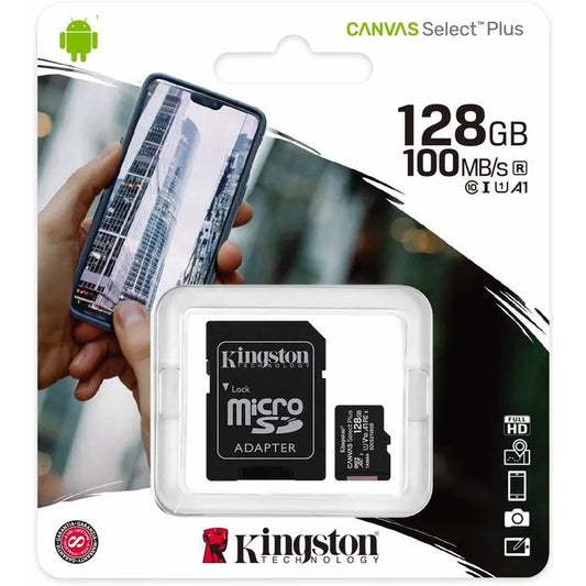 Kingston 128Gb Micro SD Card with Adapter