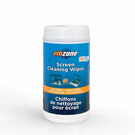 Emzone Screen & Electronics Cleaning Wipes 100