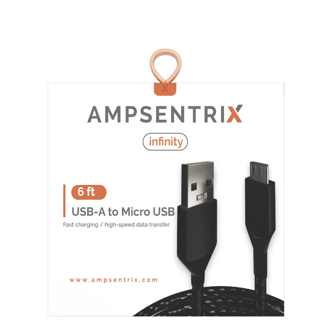 Ampsentrix 6ft A to Micro Cable