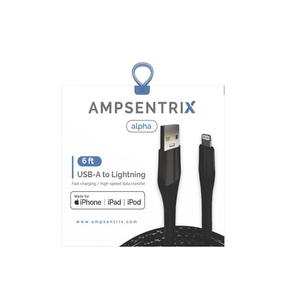 Ampsentrix MFI 6ft A to Lightning Cable