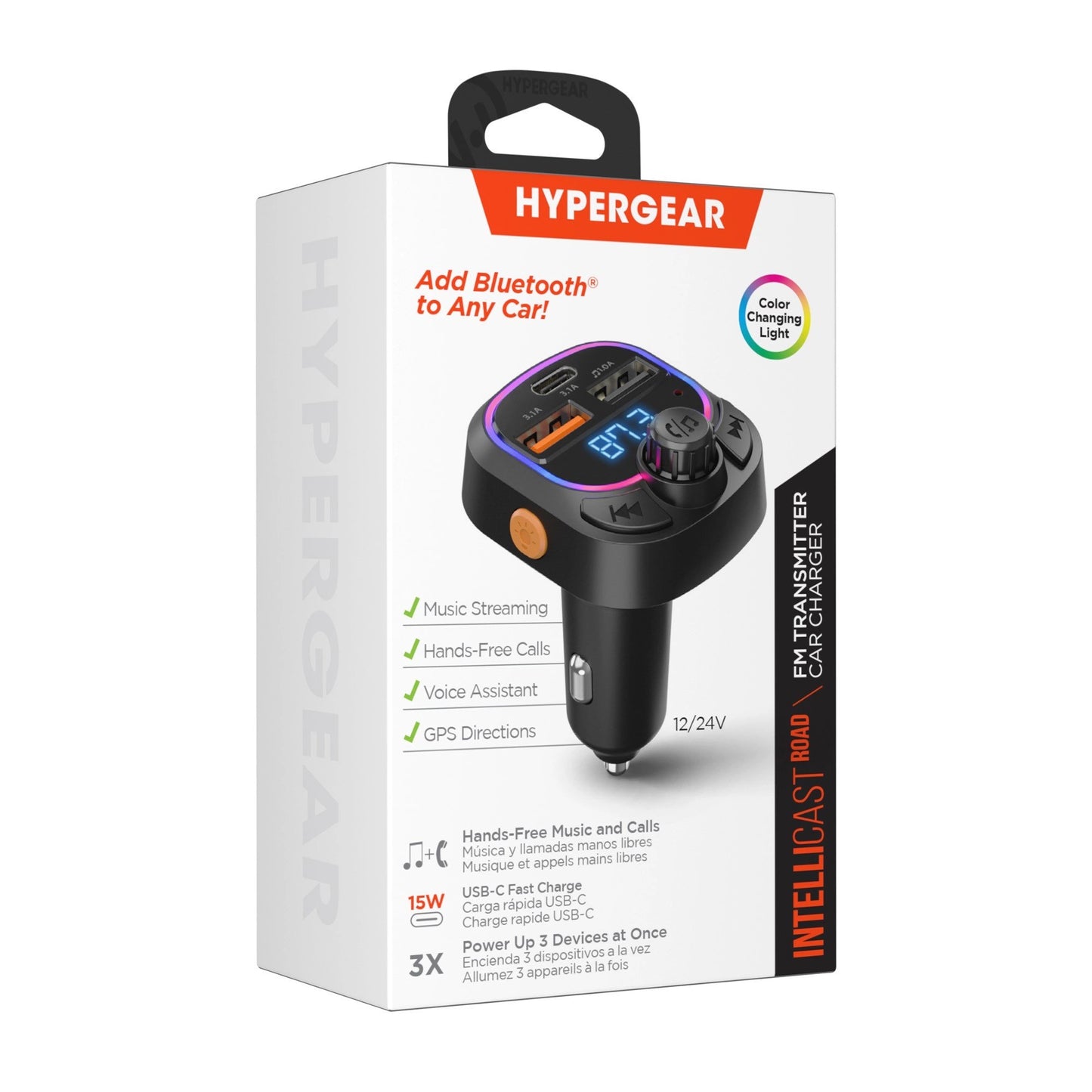 Hypergear FM Transmitter Bluetooth Audio Adapter