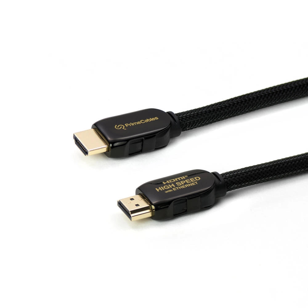 Prime Cables Premium HDMI 2.0 Cables with Nylon Jacket - 10Ft (Black)