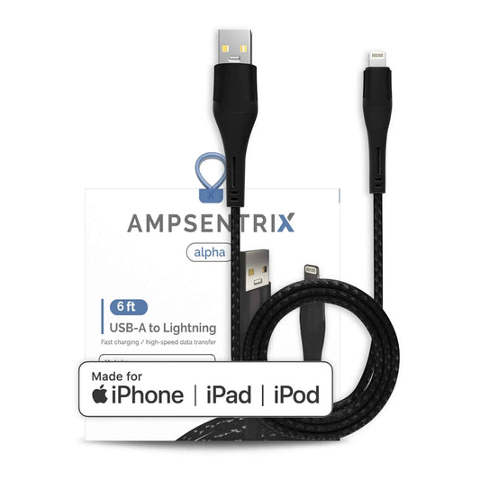 Ampsentrix MFI 6ft A to Lightning Cable