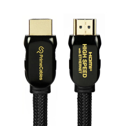 Prime Cables Premium HDMI 2.0 Cables with Nylon Jacket - 10Ft (Black)