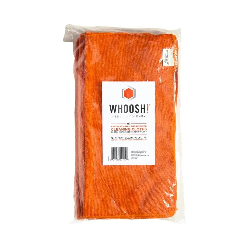 Whoosh Microfiber Cleaning Cloths 12 Pack 14"x14"